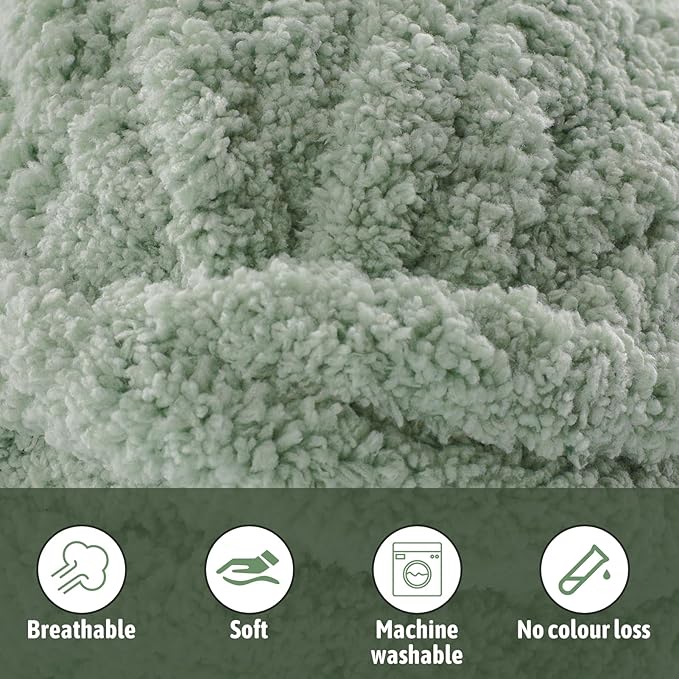 8 Pack Chunky Yarn for Hand Knitting - Chenille Yarn for Crocheting - 224 Yds Chunky Blanket Yarn Jumbo, Thick Fluffy for Knitting Blankets, Super Bulky Yarn 61.6 Oz (Light Pink)