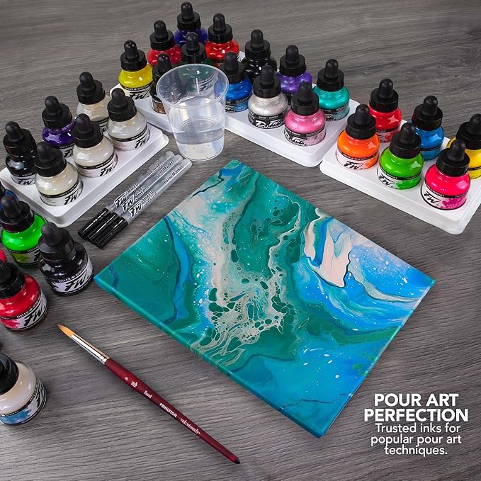 Daler Rowney FW ACR Ink Set 6X29.5ML NEON