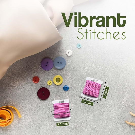 Embroidery Floss Kit and Refills - Cotton Threads - DMC Color Coding for Cross Stitch, String Crafts, Friendship Bracelets