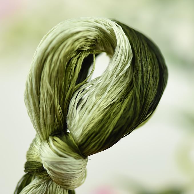 Natural 100% Mulberry Handmade Embroidery Silk Thread Silk Floss (77)