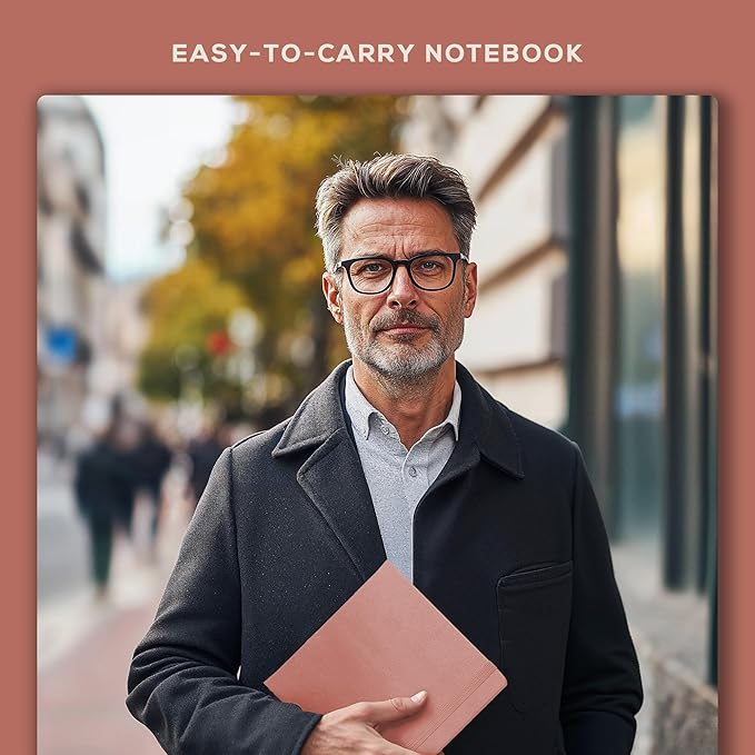 Beechmore Books Square Mixed Media Sketchbook - 8x8 Inch Professional Art Journal, 160 GSM / 98 lb Ivory Paper, Perforated Pages, Vegan Leather Hardcover, Lay-Flat Design for Drawing & Doodling