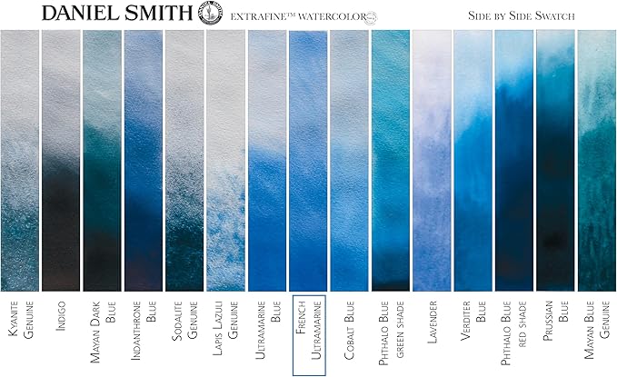 Daniel Smith Extra Fine Watercolor Paint, 5ml Tube, French Ultramarine, 284610034, 0.17 Fl Oz (Pack of 1)