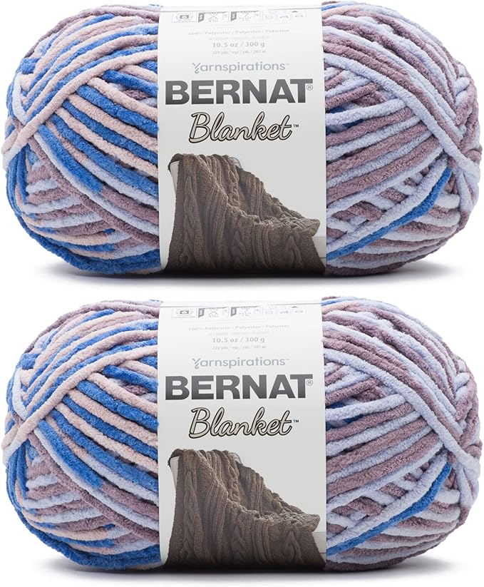 Bernat Blanket Dappled Shadows Yarn - 2 Pack of 300g/10.5oz - Polyester - 6 Super Bulky - 220 Yards - Knitting/Crochet