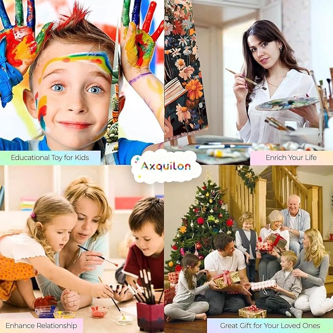 Axquilon Paint by Numbers Kit for Adults Beginner-Girl Adult Paint by Number Kits on Canvas, Easy Adults' Paint-by-Number Kits Oil Painting for Gift Home Wall Decor 16x20in