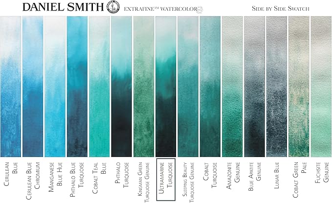 Daniel Smith 284610105 Extra Fine Watercolors Tube, 5ml, Ultramarine Turquoise
