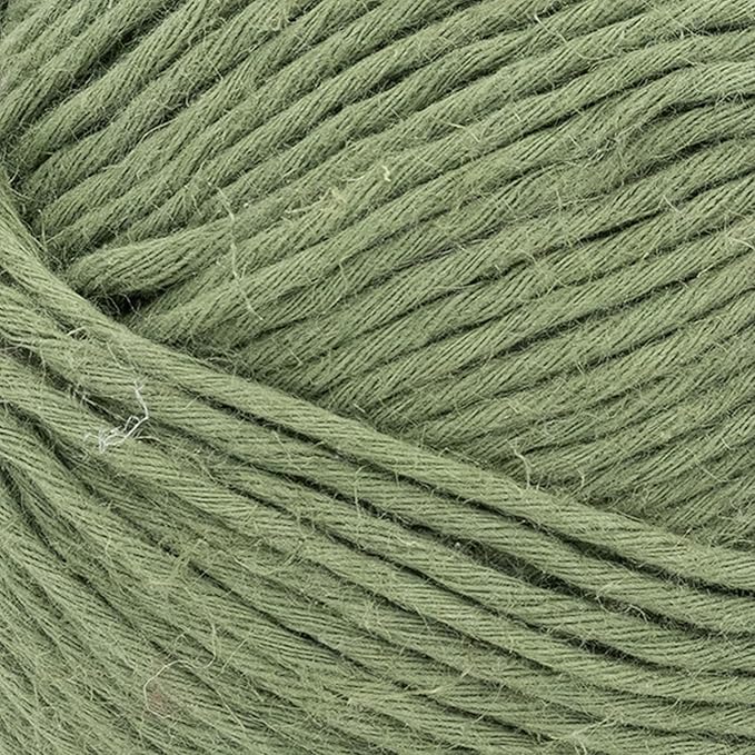 Lion Brand Yarn Cotton Hemp, Soft, Durable Yarn for Crochet and Knitting, 3 Pack, Olive