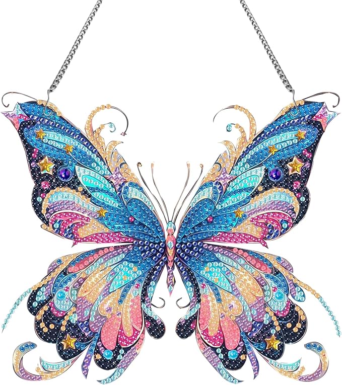 Diamond Art Kits for Adult Welcome Design Special Shape Acrylic Hanging Pendant Crystal Mosaic Home Wall Door Window Decor with Chain Handmade Gift