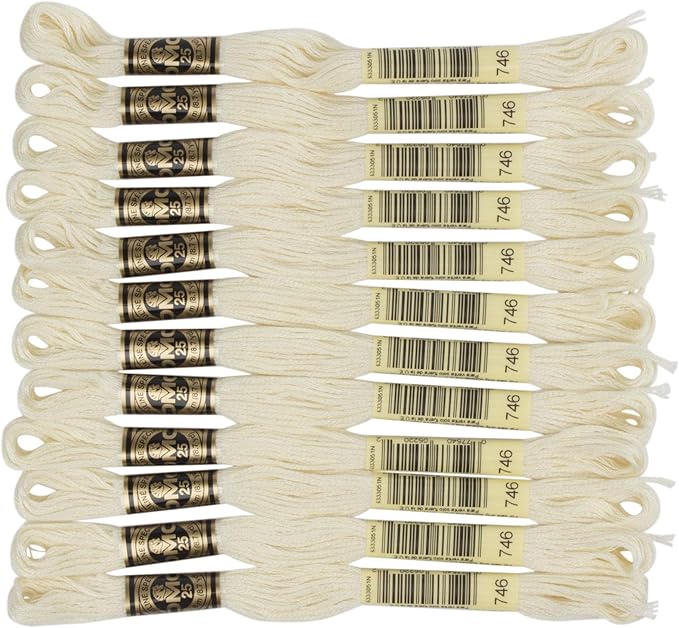 DMC 6-Strand Embroidery Cotton Floss, Off White