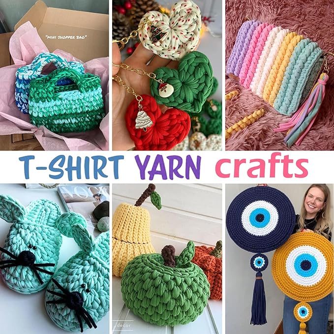 2 Pack Tshirt Yarn for Crocheting,Green T Shirt Chunky Elastic Fabric Thick T-Shirt Crochet Yarn for Beginners Crocheting Hand Knitting Bag/Basket/Coasters/DIY Crafts/Home Decor 2*200G(Avocado Green）
