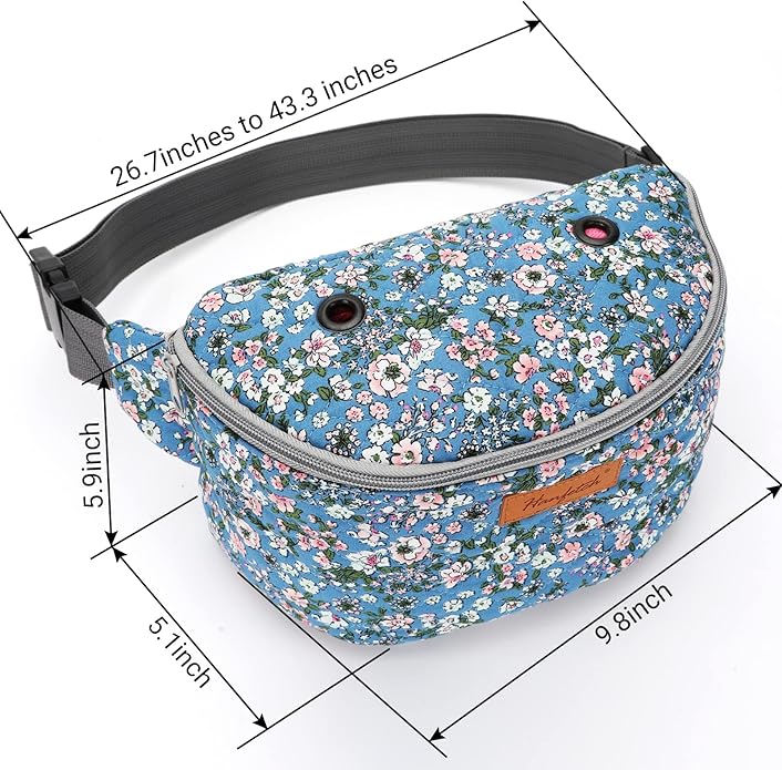 Yarn Crossbody Waist bag Small Yarn Storage Organizer for Yarn Skeins-Organizer for Crochet Hooks and Accessories