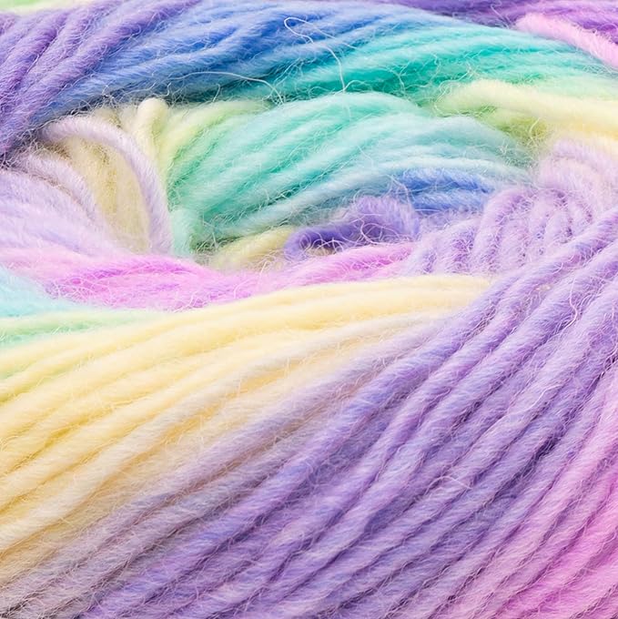 YarnArt Forza Festival Self-Striping Wool Blend Fingering Yarn, 100g (459 yd) – Gradient Color Yarn for Knitting, Crochet, Socks & Shawls (2916)