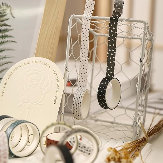 YUBBAEX 20 Rolls Basic Patterns Washi Tape Set Skinny Masking Creative Decorative Tapes, Designer's Selection (Collection 2-Enchantment)