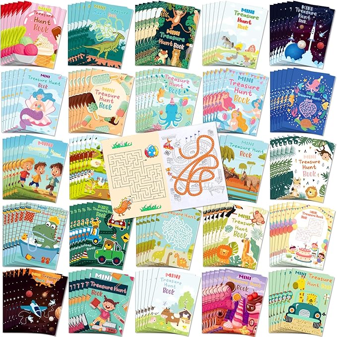 Liliful 144 Pcs Coloring Book Bulk for Adult Kids DIY Art Stress Relief Drawing Book with Patterns for Adults, Party Favors, Goodie Bag Filler and Holiday Gifts(Classic Style)