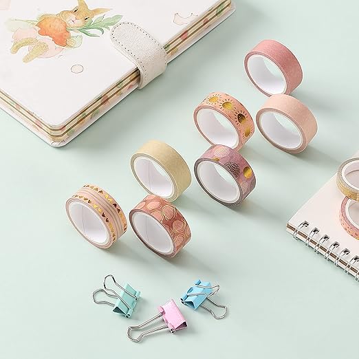 Mr. Pen - Boho Design Washi Tape Set, 21 Roll, Decorative & Cute Tape for Journaling & Scrapbooking