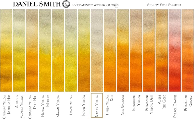 Daniel Smith Extra Fine Watercolor Paint, 5ml Tube, Naples Yellow, 284610058