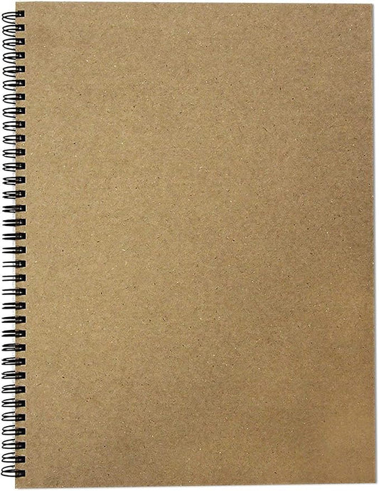 Worcestershire Stationery A4 Portrait Recycled Sketch Book with Hard Covers, 8.3 x 11.7 Inches, 40 Sheets, 170gsm Cartridge Paper