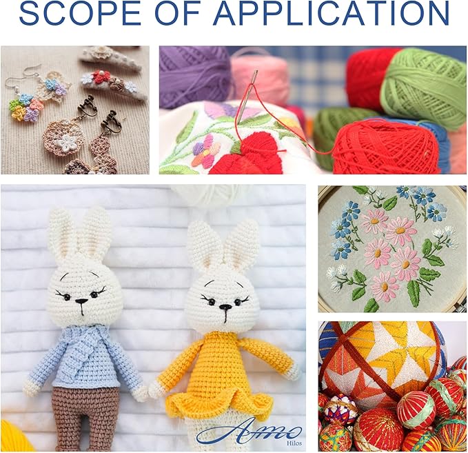 Size 8 Double Mercerized Egyptian Long Staple Cotton Pearl Thread 12 Gradient Colors per Box 5 Grams Ball Rainbow Color Embroidery Thread for Crochet Cross Stitch Hand Embroidery (12L)