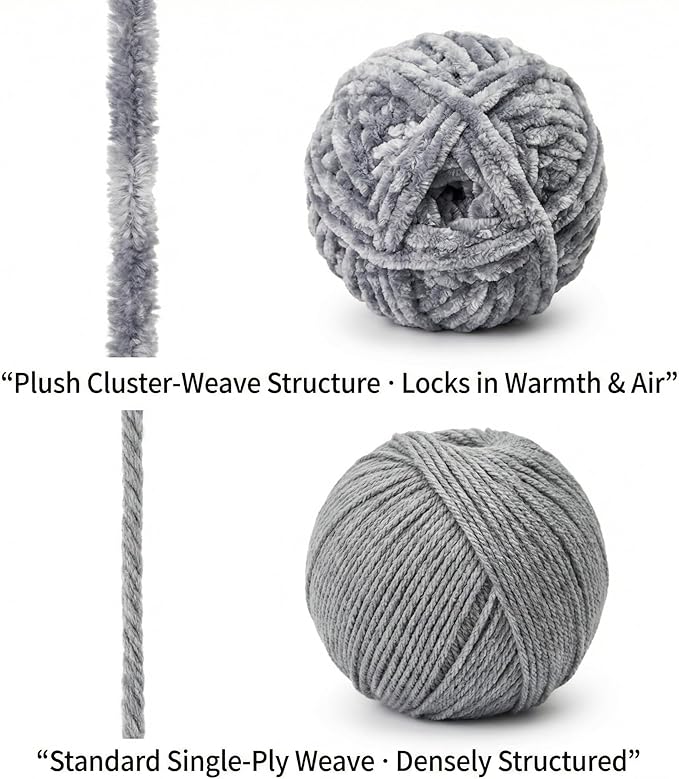 HOUSE CREATIVITY Chenille Crochet Kit for Beginners, Make 2 Ultra-Soft Cat Plushies, Amigurumi Crochet Starter Kit with Video Tutorial, Plush DIY Craft Kit with Chenille Yarn, Hook, Eyes & Stuffing