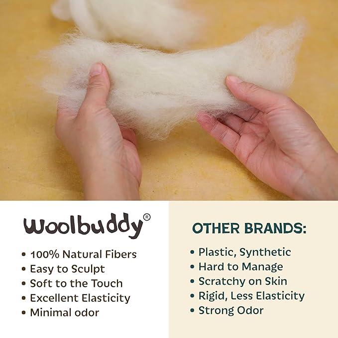 Woolbuddy Needle Felting Kit - Elf Christmas, Complete Felting Kit for Beginners & Adults, Includes Needle Felting Supplies, Felting Mat, Felting Wool, and Felting Needles for Crafting Fun