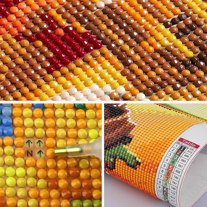 SENQAO Fox Diamond Painting Kits for Adults Animals, Fox Diamond Art Kits for Adults Beginner, Full Drill 5D DIY Crafts for Adults Home Wall Decor Diamond Dots Paint by Numbers for Adults 11.8x15.7in