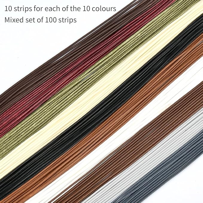 100Pcs Leather Necklace Cord Bulk with Clasp, 20inch Colorful Necklace Bracelet Chains String Rope Cord for Jewelry Making Supplies Pendants Charms