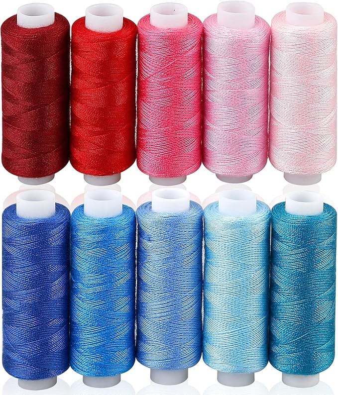 CiaraQ Sewing Threads Kits, 30 Colors Polyester 250 Yards Per Spools for Hand Sewing & Embroidery
