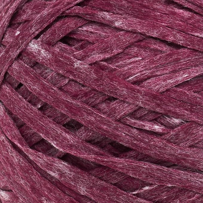 Lion Brand Yarn, Bulky Tape Rewind Yarn for Knitting and Crocheting, Current Situation, 1 Pack