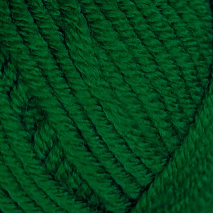 Estako Megastar, (4 Skeins Pack) 75% Acrylic 25% Wool Yarn, Soft, Chunky Bulky Weight #5 for Crochet and Knitting (4 x 3.52 Oz) / (4 x 120 Yrds) (64246 - Green)