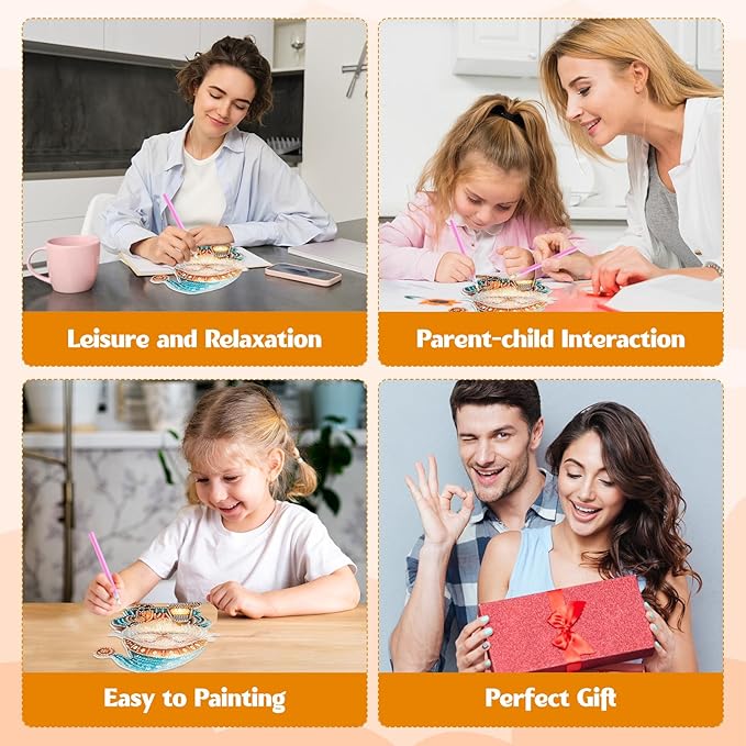 GHHKUD Hanging Diamond Art Christmas Pendants Kits, DIY Hanging Decoration Double Sided Gnomes Diamond Pinting Ornaments for Adults Kids Gifts for Home Decor