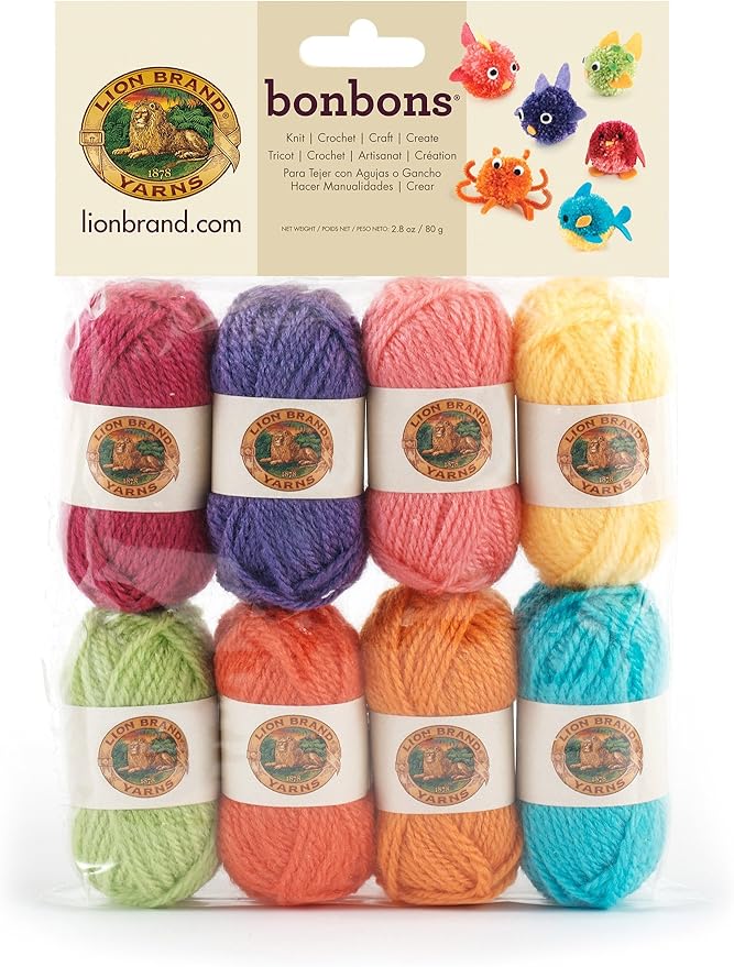 Lion Brand Yarn BonBons Yarn Pack Brights