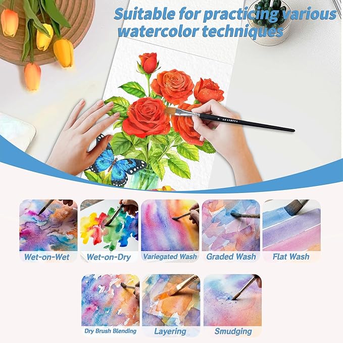 Adults Water Coloring Book: 12 Advanced Exquisite Patterns – 100% Cotton 300gsm Paper, A4 Size – for Beginners & Professionals to Enhance & Consolidate Watercolor Techniques (Butterfly)