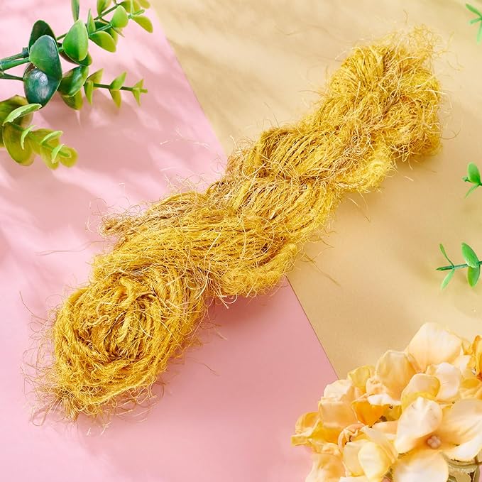 65.62 Yards Sari Silk Ribbon Yarn, Recycled Sari Ribbon Yarn Tassels Skeins Vintage Fabrics Crafts for Knitting Crocheting Macrame Tassels Scrapbook Craft Project Decor