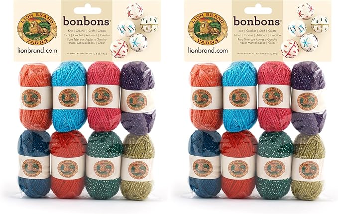 Lion Brand Yarn Yarn, 8 x 38.3 yd/35 m, Celebrate, 672 Foot (Pack of 2)