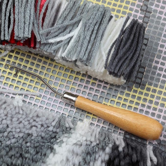 9 Pieces Crochet Hook for Hair Different Sizes Latch Hook Interlocking Tool Crochet Hair Needles Dreadlock Accessories