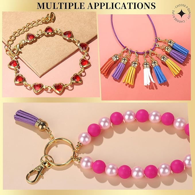 LEOBRO 801 PCS Jewelry Making Supplies, Jump Rings for Jewelry Making, and Lobster Claw Clasps, with Jewelry Pliers, Gold Silver Jump Rings, Jewelry Making Kit