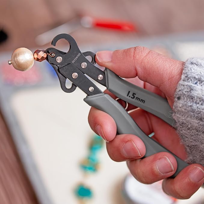 The Beadsmith Original One Step Loopers – 3-Piece Combo Pack, includes 1.5 mm, 2.25 mm & 3 mm Looper Pliers, Use With 24-18g Craft Wire (Patented)