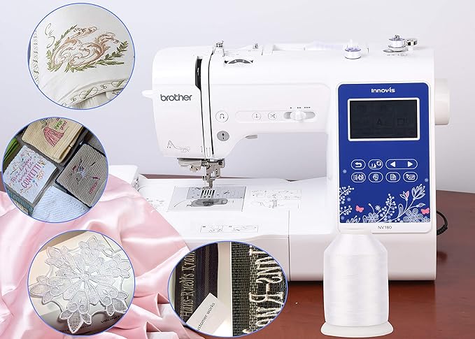 60WT White Sewing Bobbin Fill Thread Machine Embroidery Bobbin Thread - 1500 Meters Spool ea