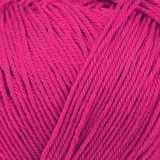 Silky Touch Acrylic Yarn - Soft Sport Weight Yarn for Crochet & Knitting - 100g / 383yds - 100% Microfiber Acrylic - Lightweight Fine Smooth Yarn(Pink - Hibiscus Flower, 1 Skein)