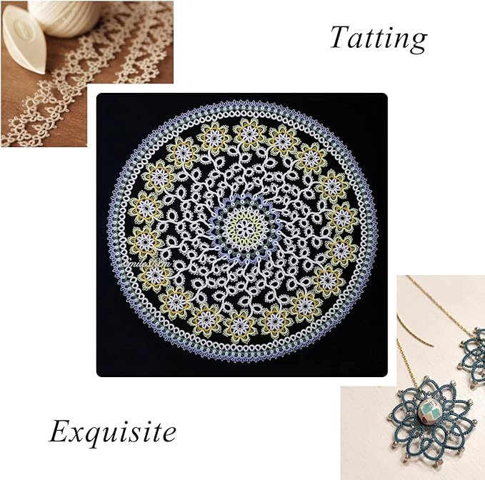 golo Crochet Thread Size 30 Yarn for Hand Kniting Yarn for Tatting Gold Yellow 275