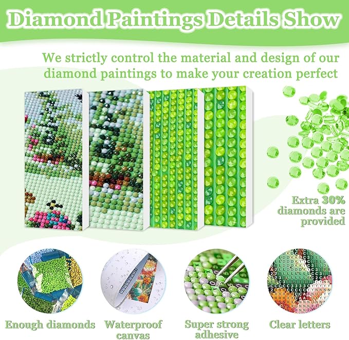 MAXBYE Cactus Garden Diamond Paintings, Cactus Flower Garden Diamond Art Kits for Adults, Diamond Art Accessories and Free Extra 30% Diamonds, Diamond Art for Home Décor Items. 12x12inch