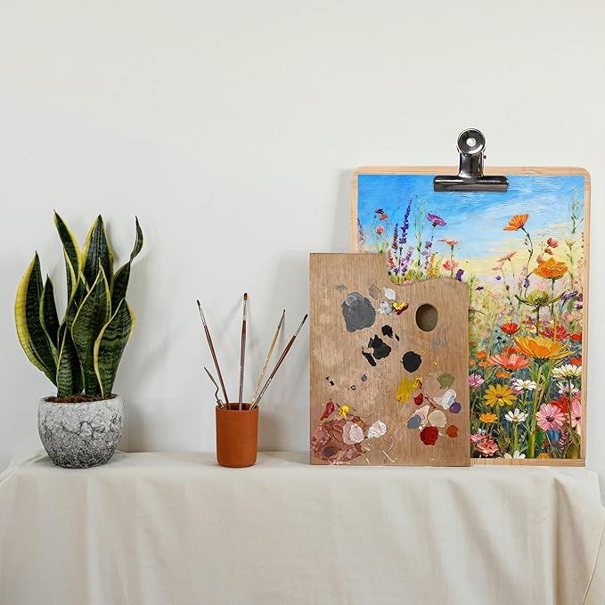 NPCSWXQ Wild Flowers Paint By Numbers Kit for Adults Beginners, Flowers Paint by Number On Canvas, DIY Acrylic Painting Crafts Number Artist Paint Kit for Home Wall Office Decor Gifts 16x20Inch
