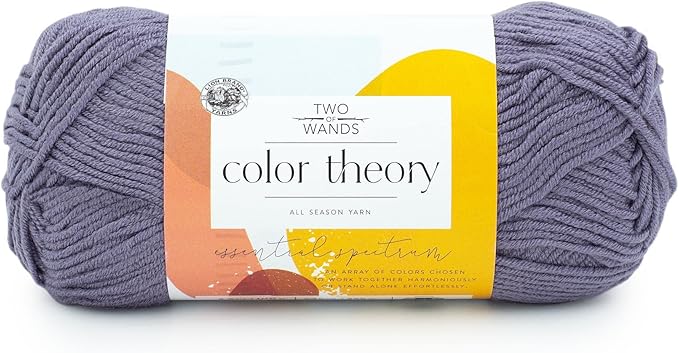Lion Brand Yarn, Color Theory Worsted Weight Yarn for Knitting and Crochet, Amethyst, 1 Pack, Acrylic Fiber with Modern Color Palette, Perfect for Sweaters, Hats and Cozy Blankets