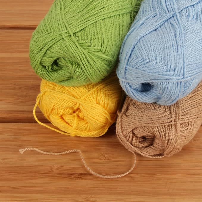 Cotton Select 100% Cotton Yarn, 4 Skein Assorted Color Surprise Package