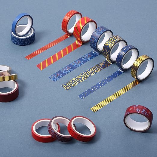 Mr. Pen Washi Tape Set, 15 Rolls, Gilded Grandeur, Metallic Foil, Decorative Tape, Washi Tapes, Scrapbook Tape, Scrapbook Washi Tape, Craft Tape, Washy Tape
