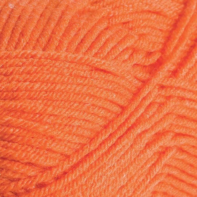 Knit Picks Brava Orange 100% Acrylic Worsted Weight Soft Yarn for Knitting, Crocheting, Knitting Machine use, Medium Weight 4 Yarn for Washable Projects (Orange)