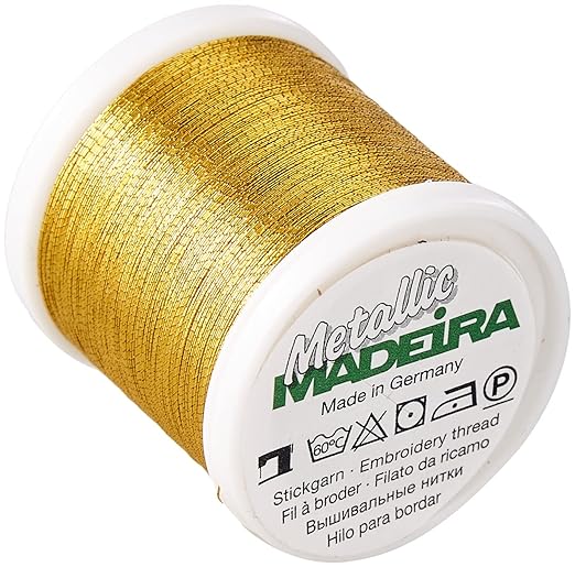Tacony Corporation Madeira Metallic Thread 200 Meters-Gold