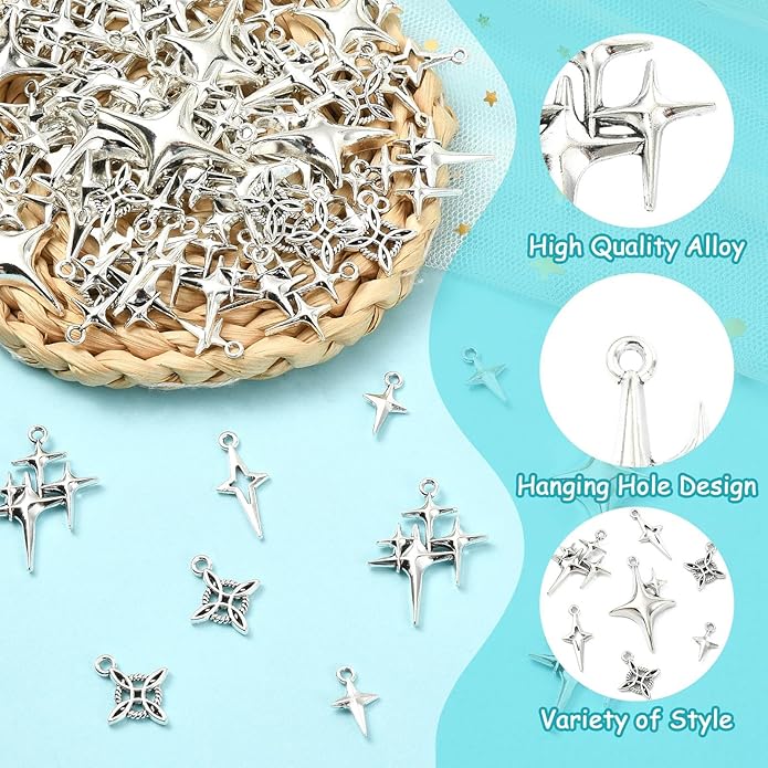 Antique Silver Cross Drink Insect Animal Theme Charms for DIY Jewelry Bracelet Necklace Earring Keychain Decor