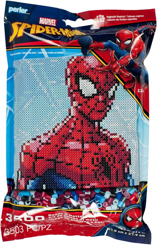 Perler Beads Marvel Spiderman Pattern & Fuse Bead Kit, 11'' X 11'', 3503Pc