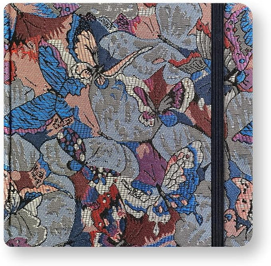Mifuner Square 5x5 Bleedproof Marker Paper Pad,110 GSM Alcohol Ink Bristol Paper Sketchbook,Handmade Journal 88 Sheets (176 Pages) Markers Ink Mediums Art Sketch Book Blue Grey Butterfly