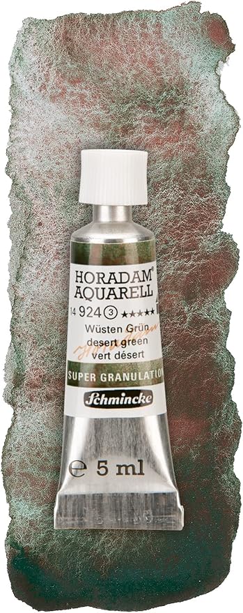Schmincke Horadam® Aquarell, Super Granulation Trio Desert, 5 ml Tubes, 74 620 097, Cardboard Set, Very Strong Granulating colors, Finest, Super Granulating Watercolors